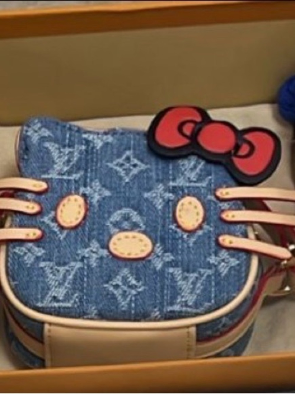 Denim Hello Kitty LV Mini Crossbody Bag